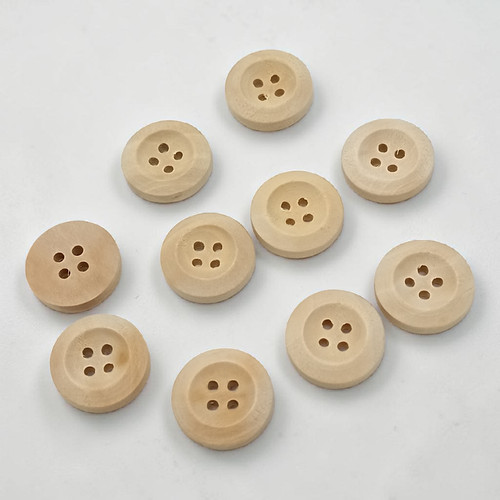 Natural 18mm wooden hole - wooden,