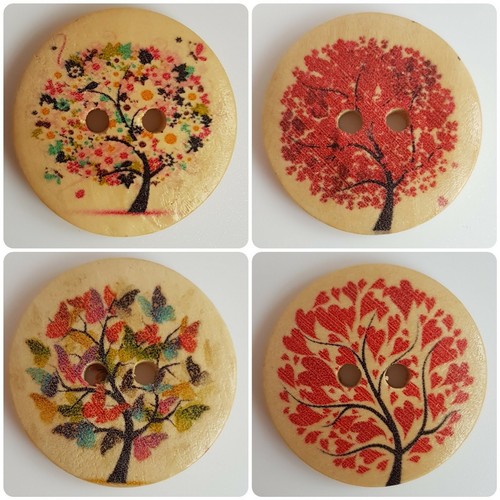 Luxury wooden tree - buttons,
