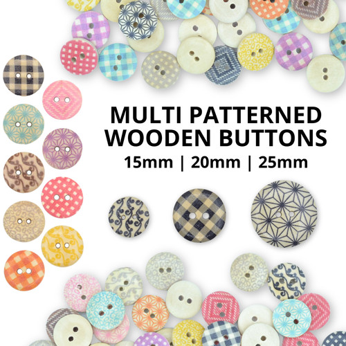 Round wooden buttons multi - buttons,