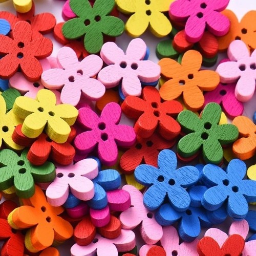 100pcs 15mm wooden - 15mm,