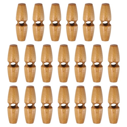 20pcs wooden toggle - wooden, buttons