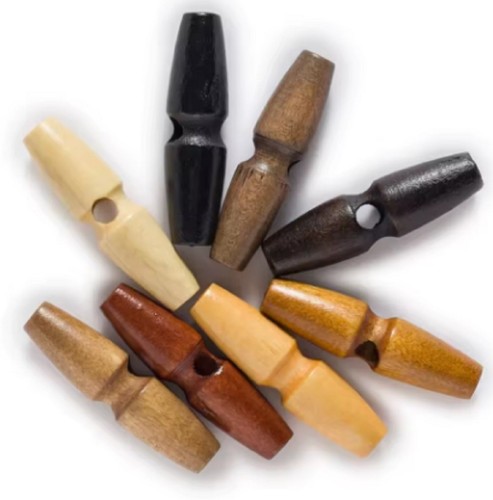 60mm wooden toggle buttons - 30-60mm,