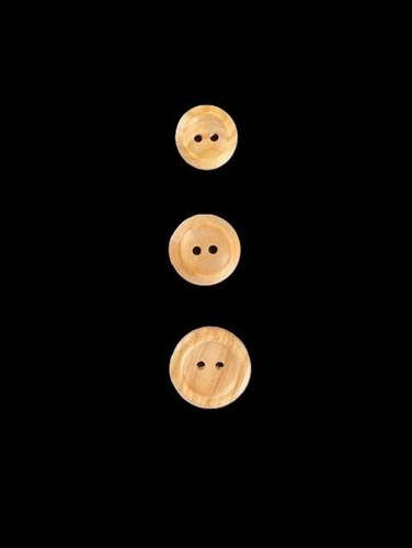 Wooden buttons hole 14mm - wooden,