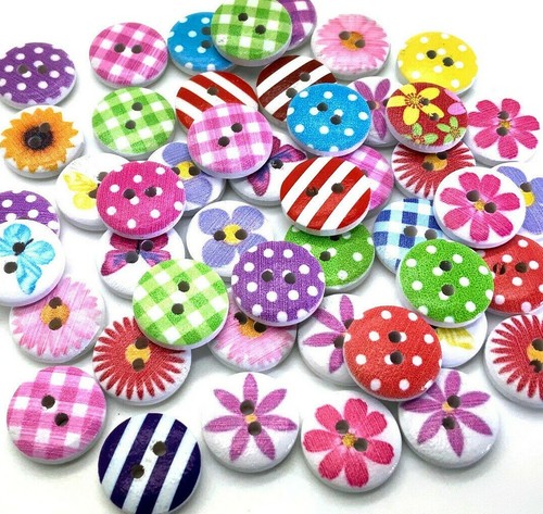 Wooden buttons sewing - buttons, for