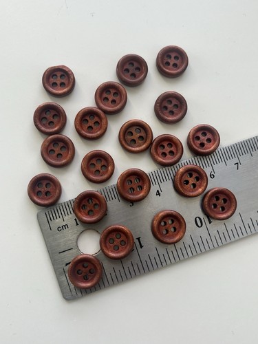 Wooden buttons 1cm - , 4
