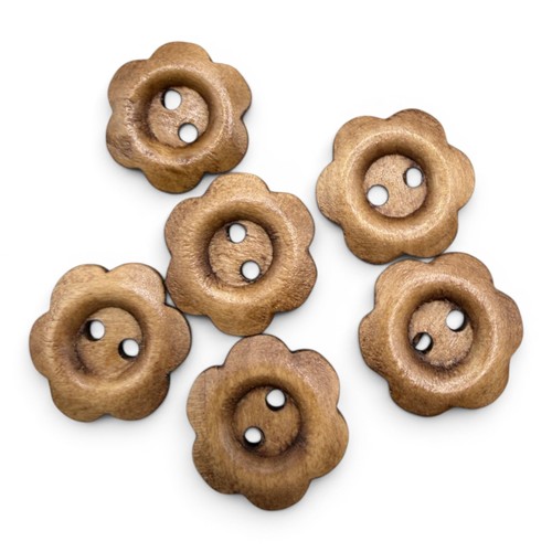Flower shaped brown wooden - flower,
