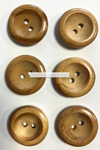 Wooden coat buttons 14mm - x,