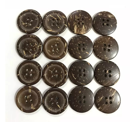 Wooden holes brown coconut - 4,