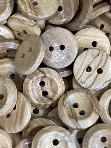 Real wooden grain buttons - wooden,