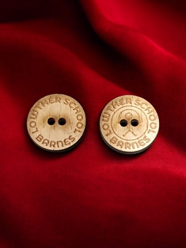 Personalised wooden buttons - personalised,