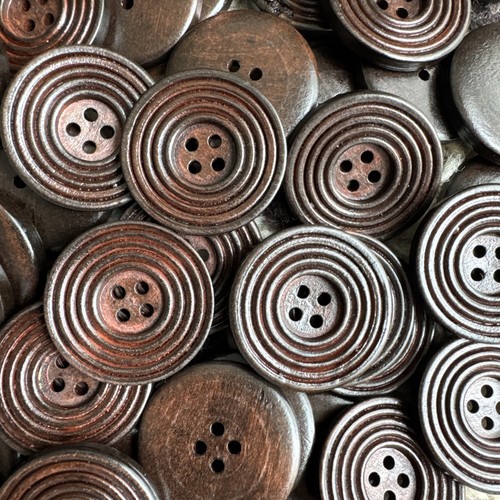 Dark brown round wooden - round,