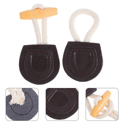 4sets coffee horn toggle - coffee,