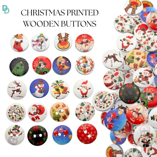 15mm wooden buttons - pc,