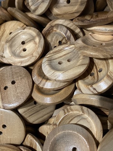 Real wooden grain buttons - wooden,